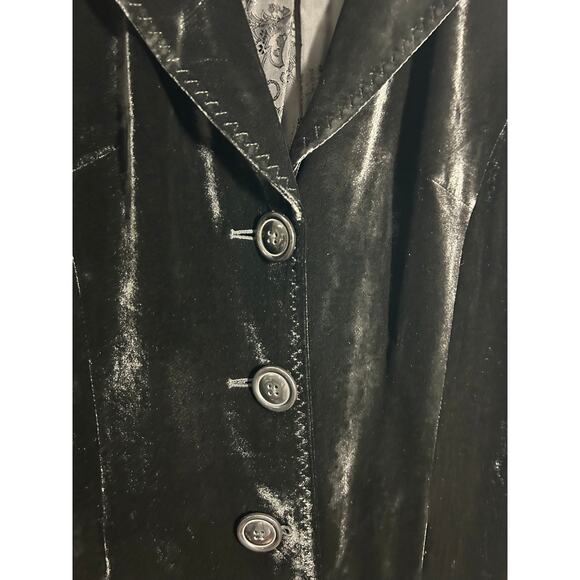 Coldwater Creek Velvet Jacket Long Size 4 - Picture 6 of 6